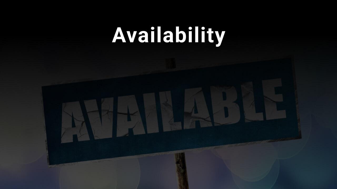 1. Availability banner