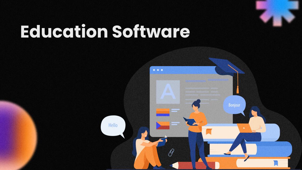 8. Education Software banner