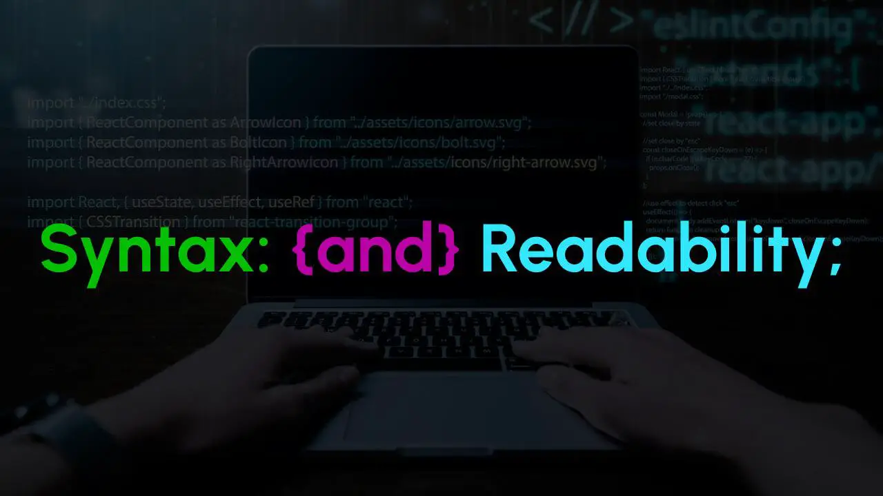 1. Syntax and Readability: banner