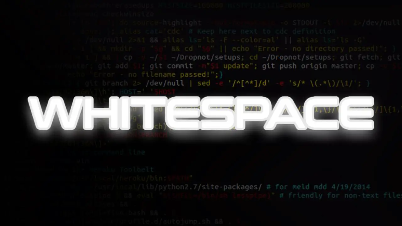 7. Whitespace  banner